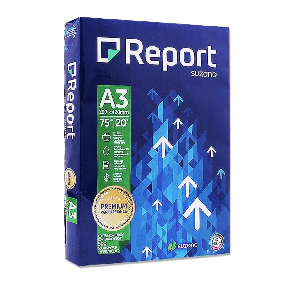 Factory Sale Report A3 75g/m Paper 75gsm 80gsm 500 Sheets Smooth High Brightness White A3 Office Paper