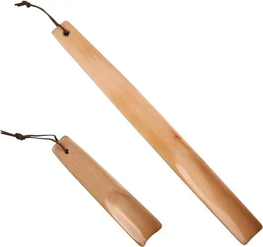 Stylish Wooden Shoe Horn Low Price Shoe Helper Hanging for Men Women and Children Eco Friendly Real Wood Shoe Horn by Power Hint