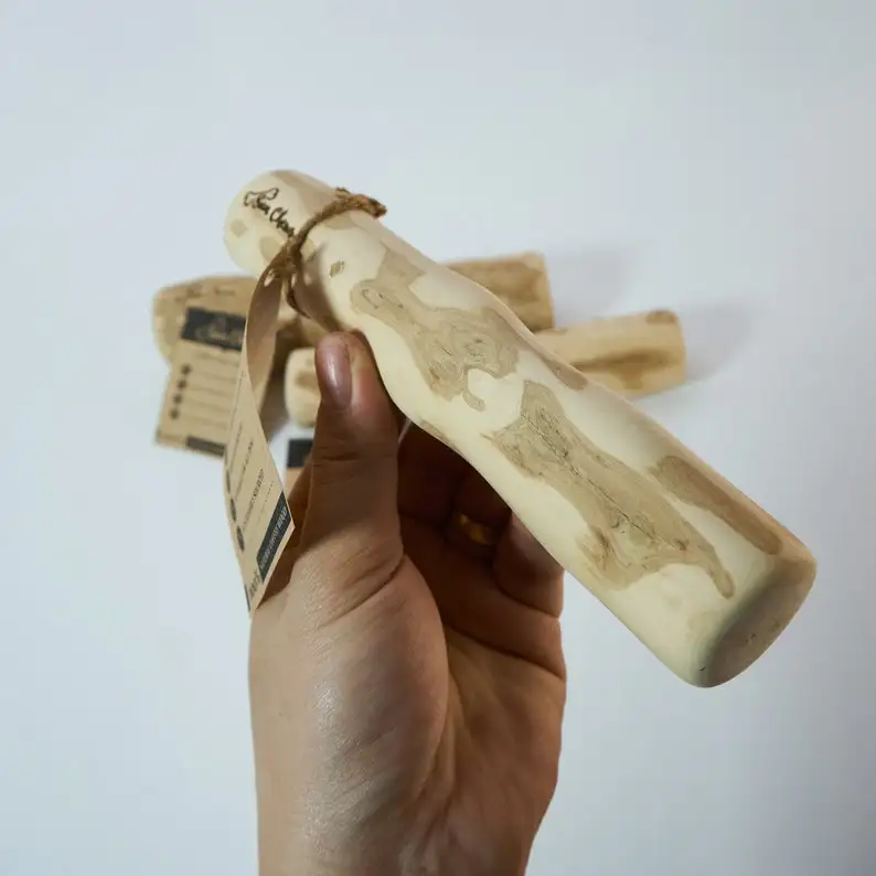 TienPhong 2024 Handmade Natural Coffee Wood Dog Chew Treats Safe Healthy Dog Play Toy Heavy Chewers Java Wood Dog Chew Set of 2