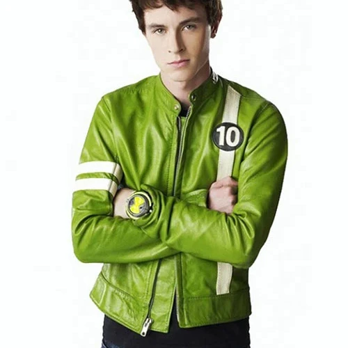 Ben 10 Superhero Genuine Leather Jacket for Men Kids