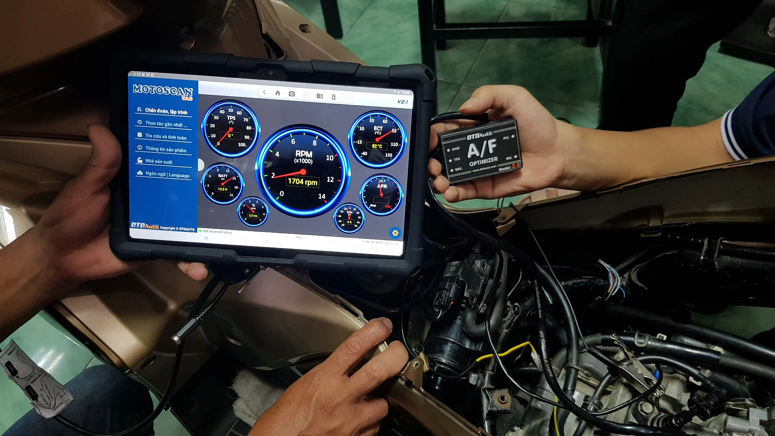 Many Special Measurement Functions Auto Scan Tool Diagnostic Motoscan Tab Identify and Repair Fault for Motorbike