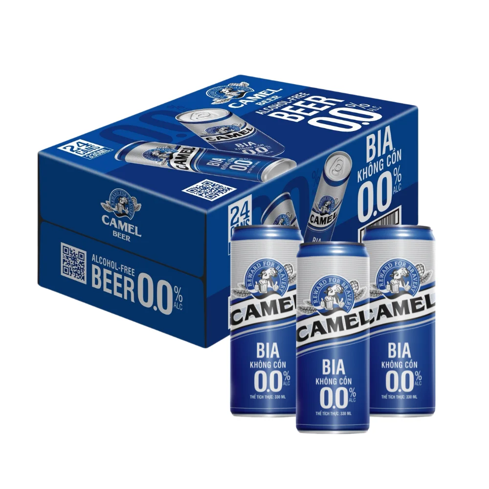Wholesale Private Label Non-Alcoholic Lager Beer Cans Camel Lager with Light Refreshing Finish-OEM/ODM Options Available