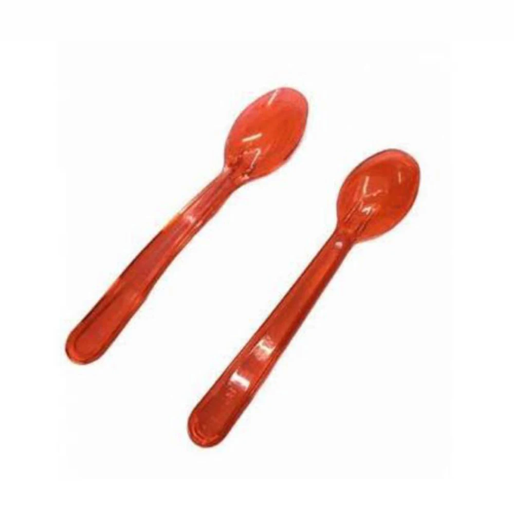 Plastic Ice Cream Spoon PS Material Transparent 2,6gr Best Price and Quality Made in Turkey