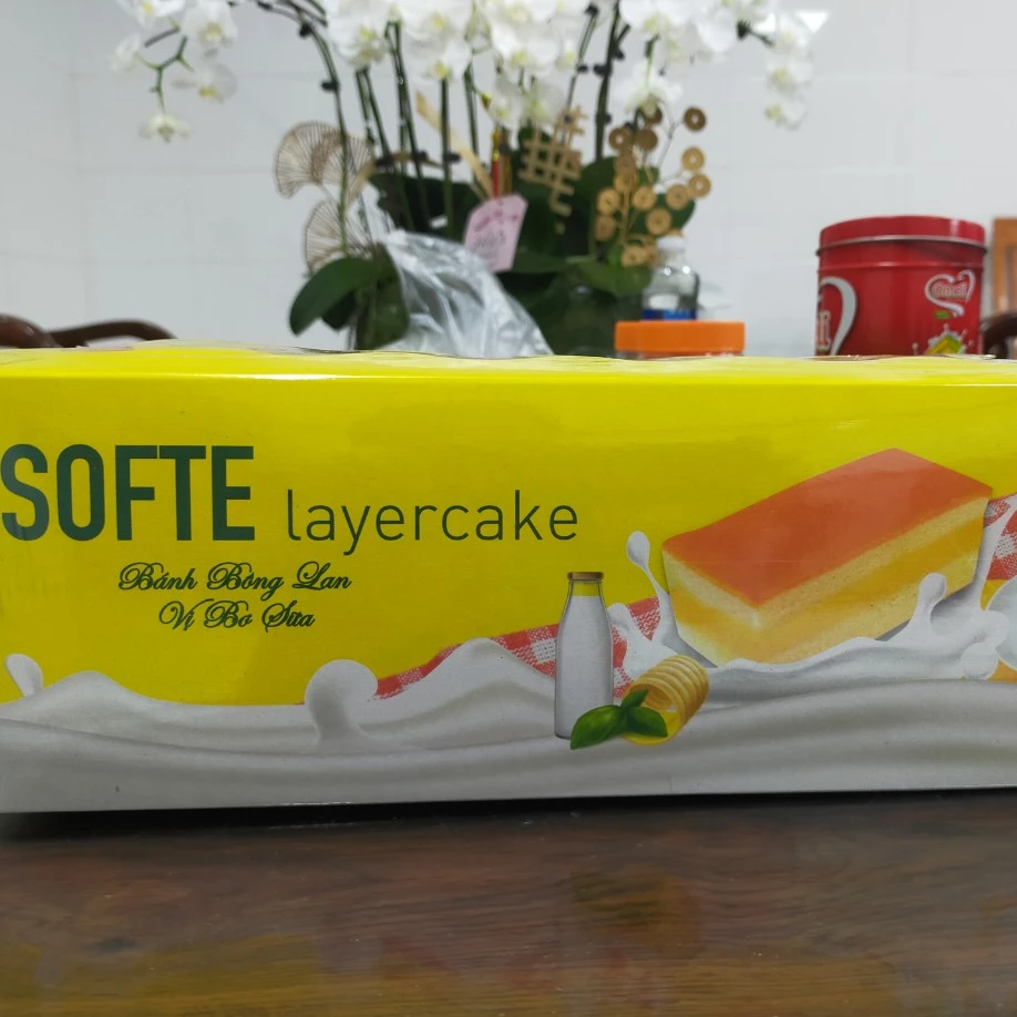 Premium Quality Hot New Product Bao Hung SOFTE Layer Cake - Milk Butter Flavour 300g Made in Vietnam