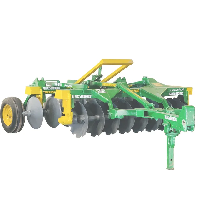 Direct Export Price Disk Harrow and plough Tractor 3 linked Rotary Blades 16 Disks with Tyre and Imported Bearings