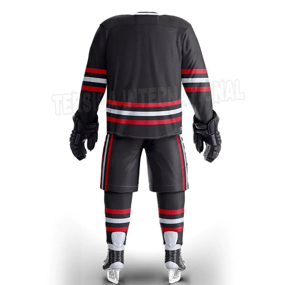 High Quality Polyester  Men Ice Hockey Uniforms Unisex New Custom Men Ice Hockey Uniforms For Online Sale
