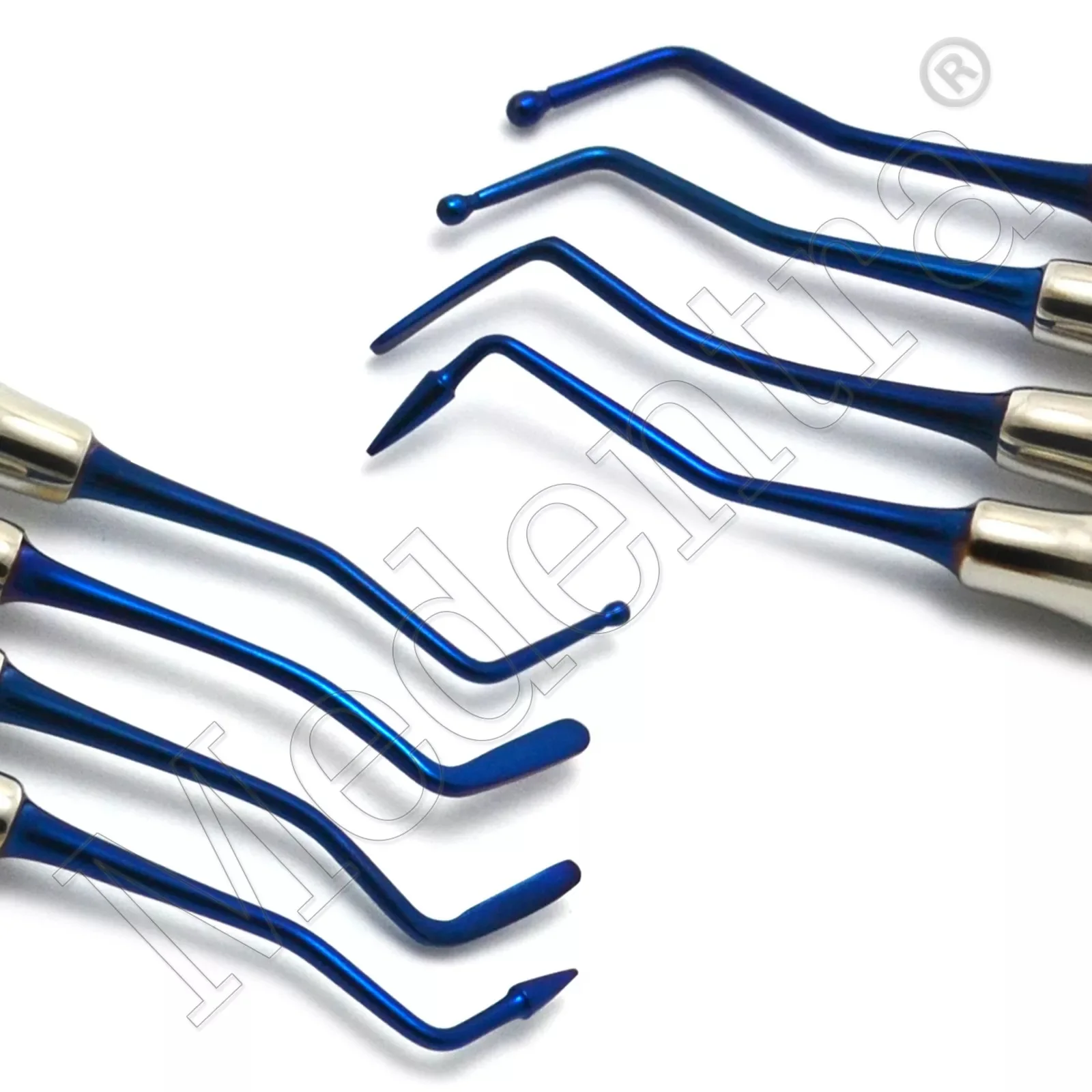 Reliable Dental Filling Composite Instruments Titanium Coated Tips Restoration Instruments With Instruments Cassette 4Pcs Set