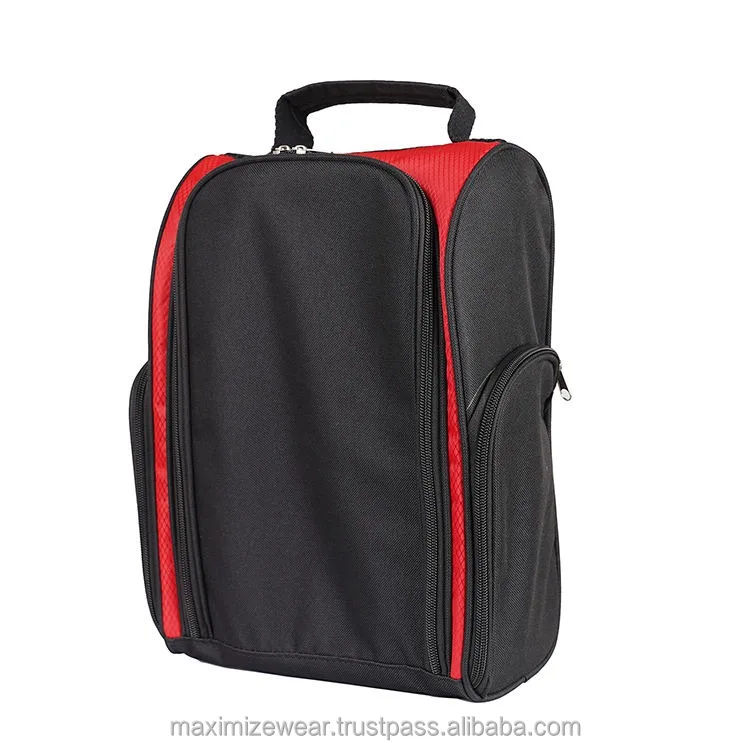 Custom Logo  Waterproof Zipper Golf Shoe Bag Golf Shoes Bag Golf Accessory Travel Bags