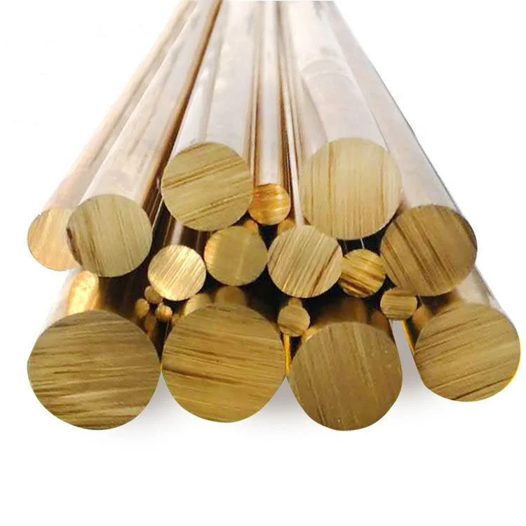In Stock High Quality Metal Rod Brass Copper Round Solid Bronze Brass Bar