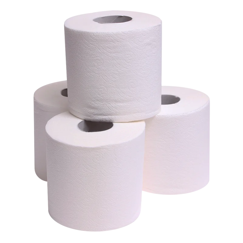 Pure Virgin wood pulp custom logo small toilet tissue roll bathroom paper