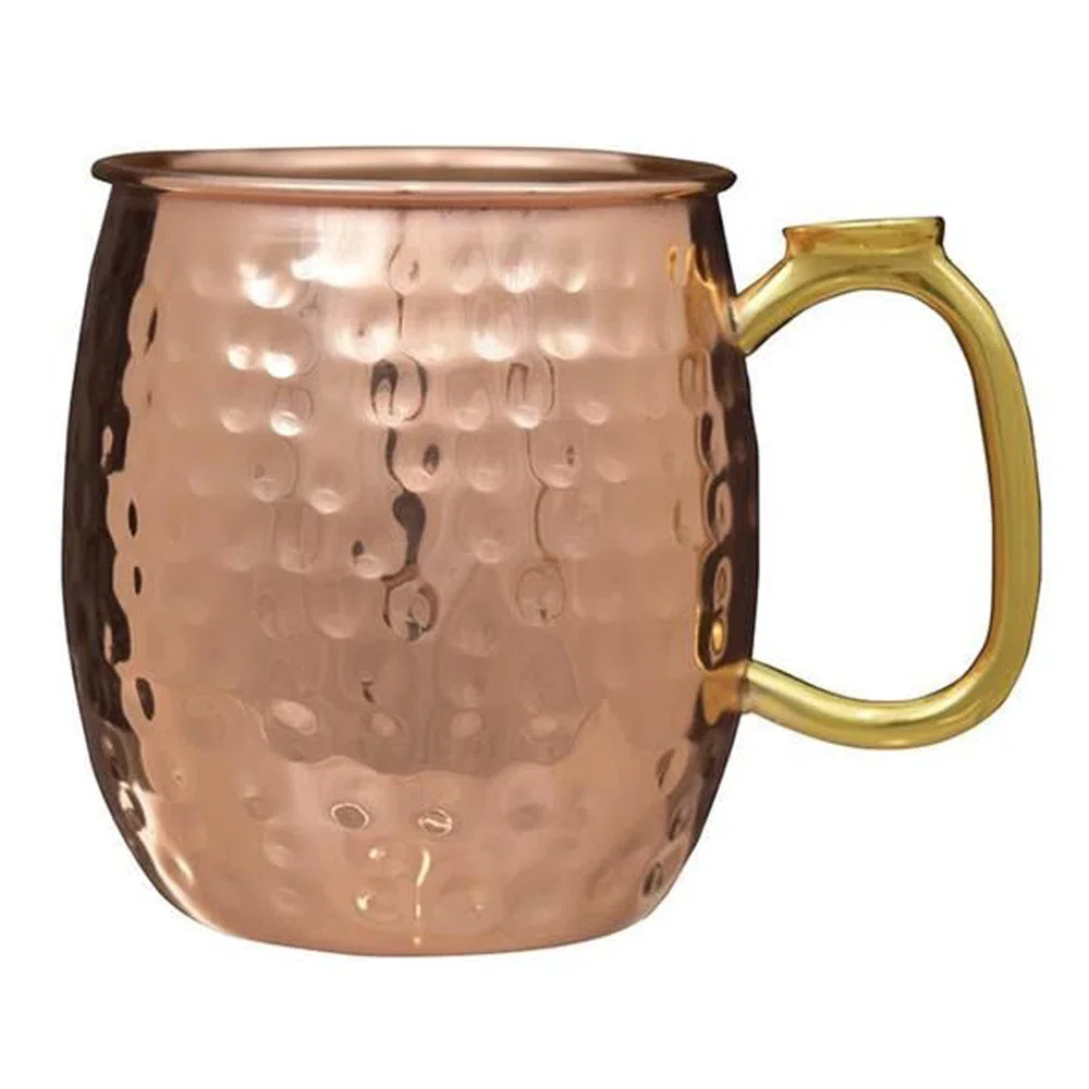 Top Selling Hammered Pattern Copper Drinkware Cylindrical Mugs for Bar and Hotel Drinkware Options from India