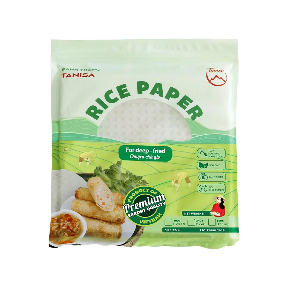 Vietnam Supplier Rice Paper 16cm For Spring Roll Manufacturer ISO Certified With OEM Service
