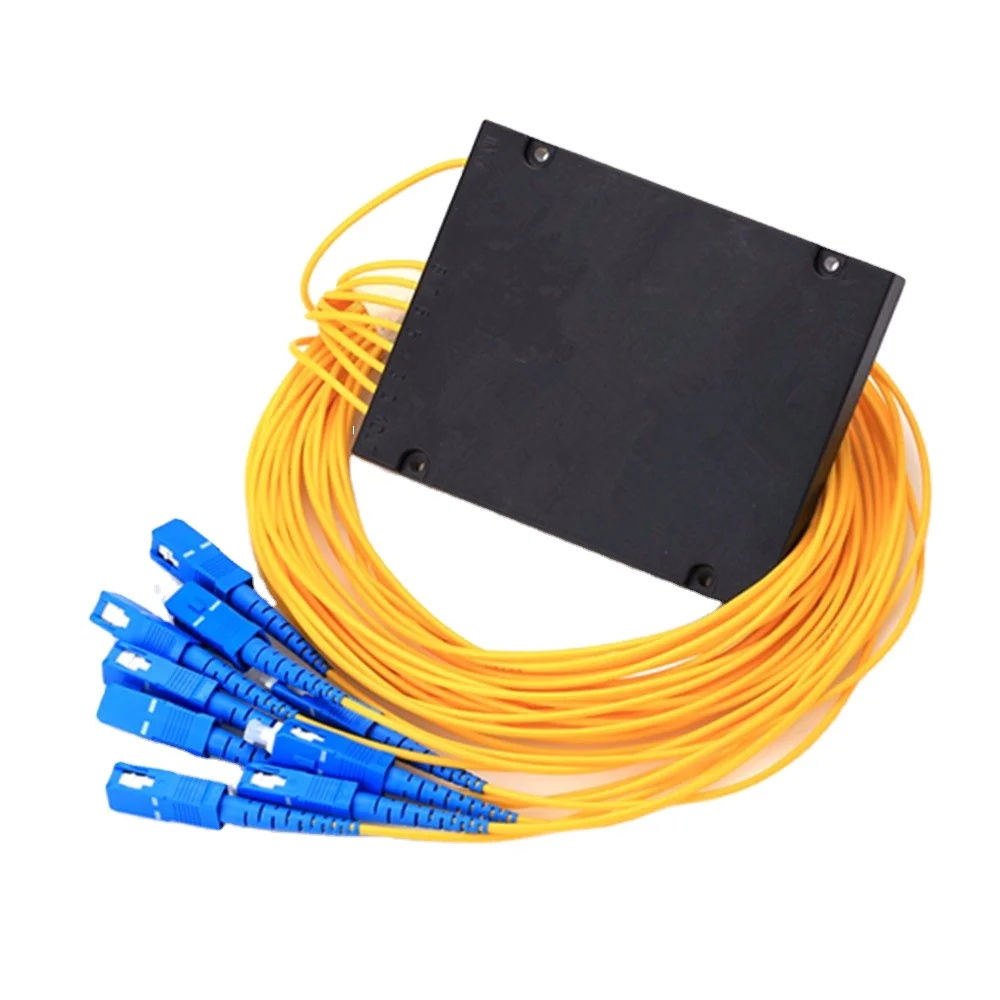 1x4 1x8 1x16 1x32 1x64 Fiber optic equipment 1260 to 1650nm ftth optical fiber plc splitter