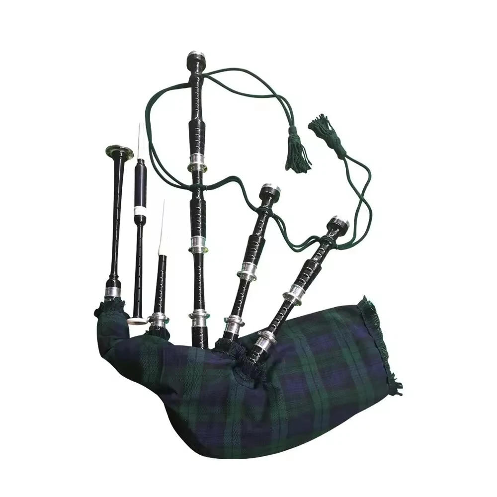 Scottish Great Set Of Full Size Great Highland Bagpipe Rosewood Standard Bore Fully Customized Made Highland Bagpipe