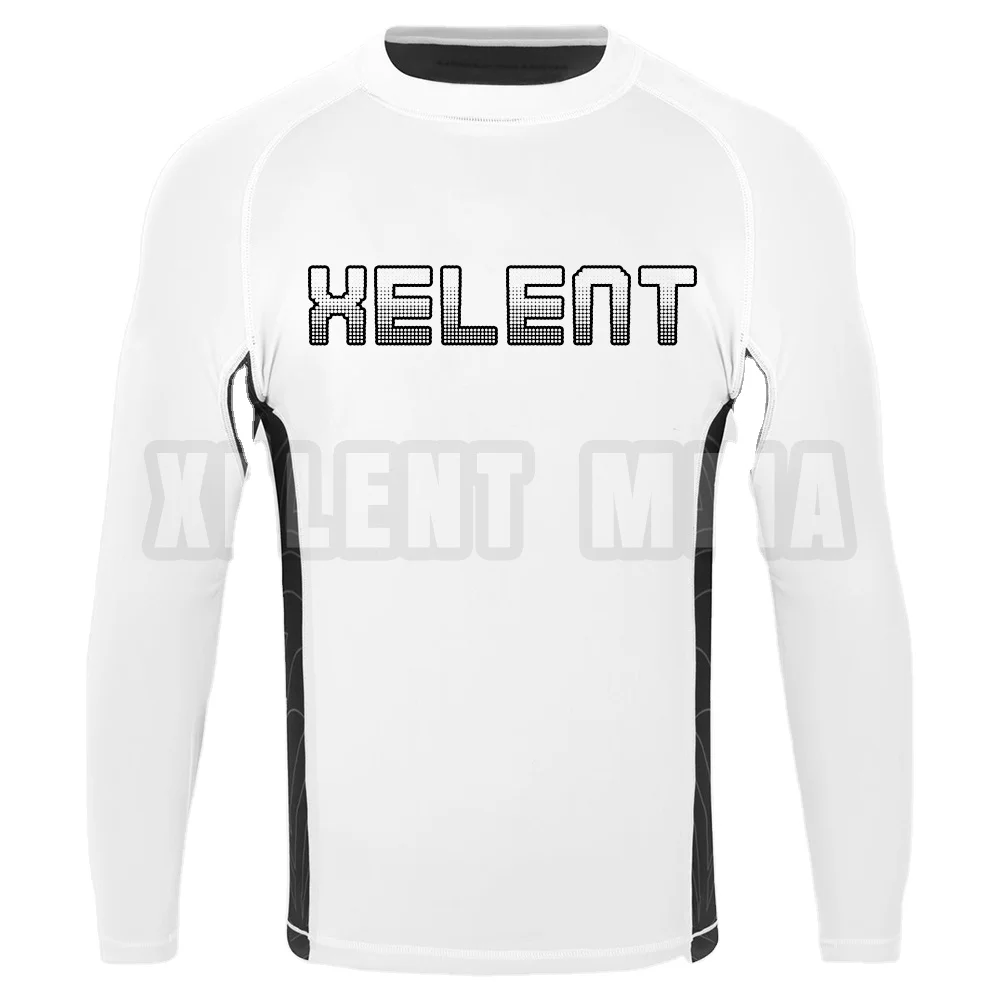 Custom MMA Rash Guard Sublimation Rash Guard Sportswear Gi Bjj Brazilian Jiu Jitsu Rashguard Xelent MMA