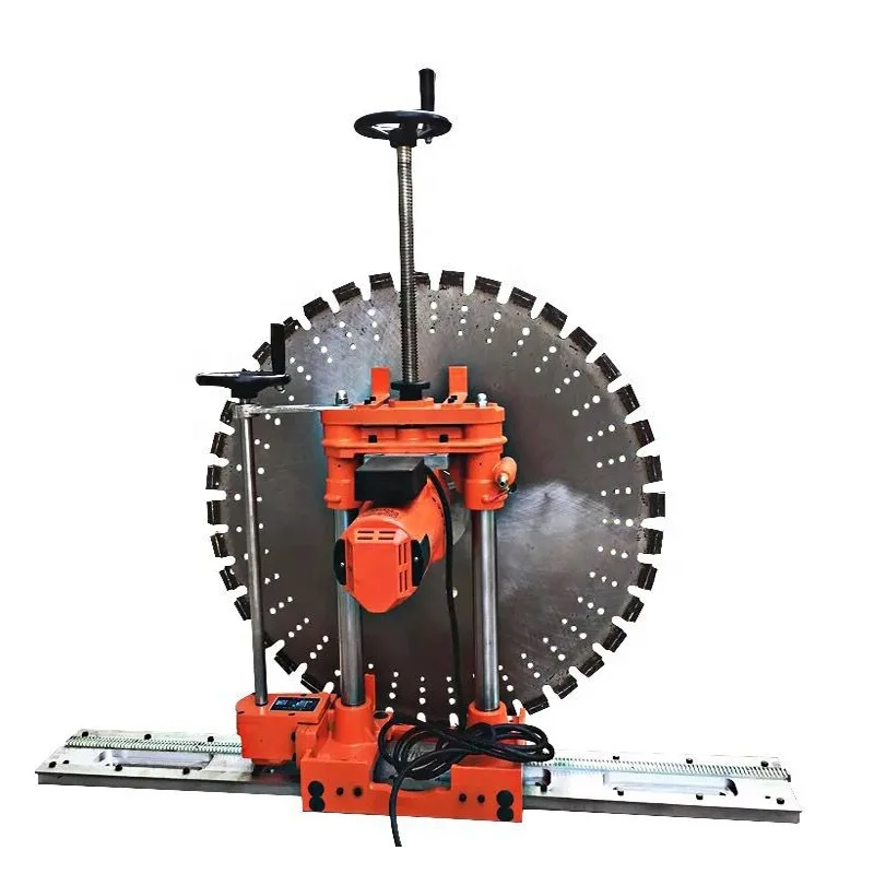Concrete wall cutting machine track saw