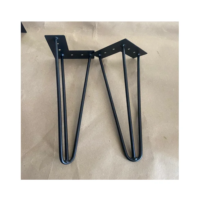 Quality Assured Hairpin Legs with Black Colored & Top Garde Metal Made Custom Size Available Hairpin Legs For Sale