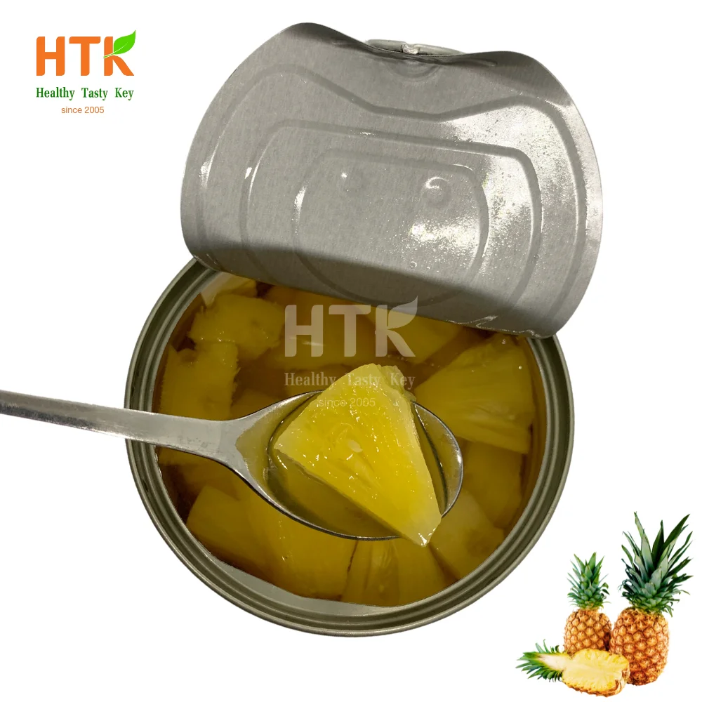 TOP NOTCH CANNED PINEAPPLE IN SYRUP SOFT PINEAPPLE IN CAN SLICES RINGS Made In Vietnam Factory from HTK FOOD for Food & Beverage