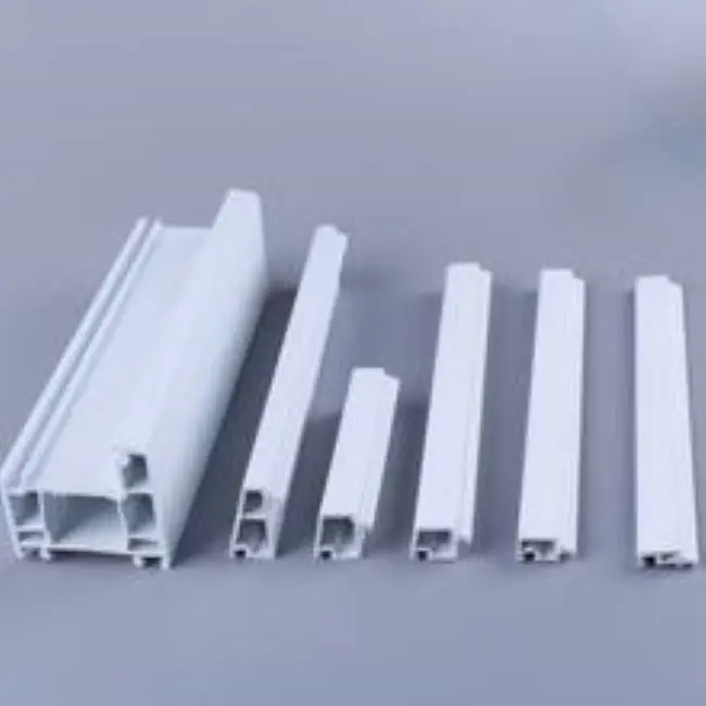 Vinyl UPVC Material White PVC Door Window Plastic Extruded Profile handmade bulk product customized