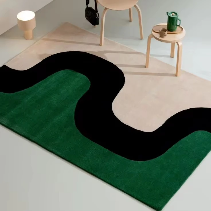 Factory Direct Sale Custom Modern Nylon Machine 3D Printed Rugs Non Slip Nordic Home Carpets Teppich For Living Room Bedroom
