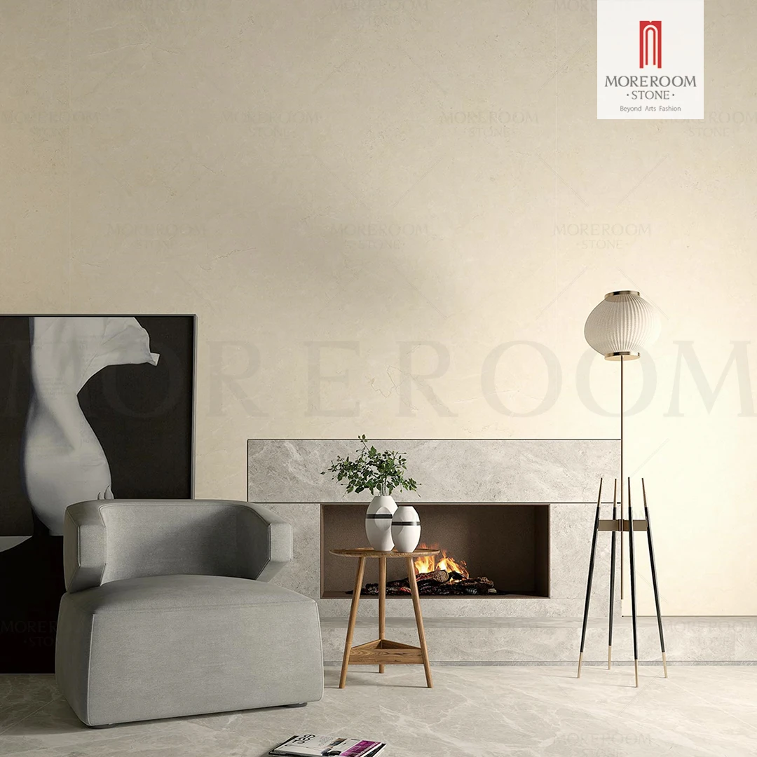 1200*2700mm Crema Marfil Extra Large Format Polished Porcelain Slab Tile