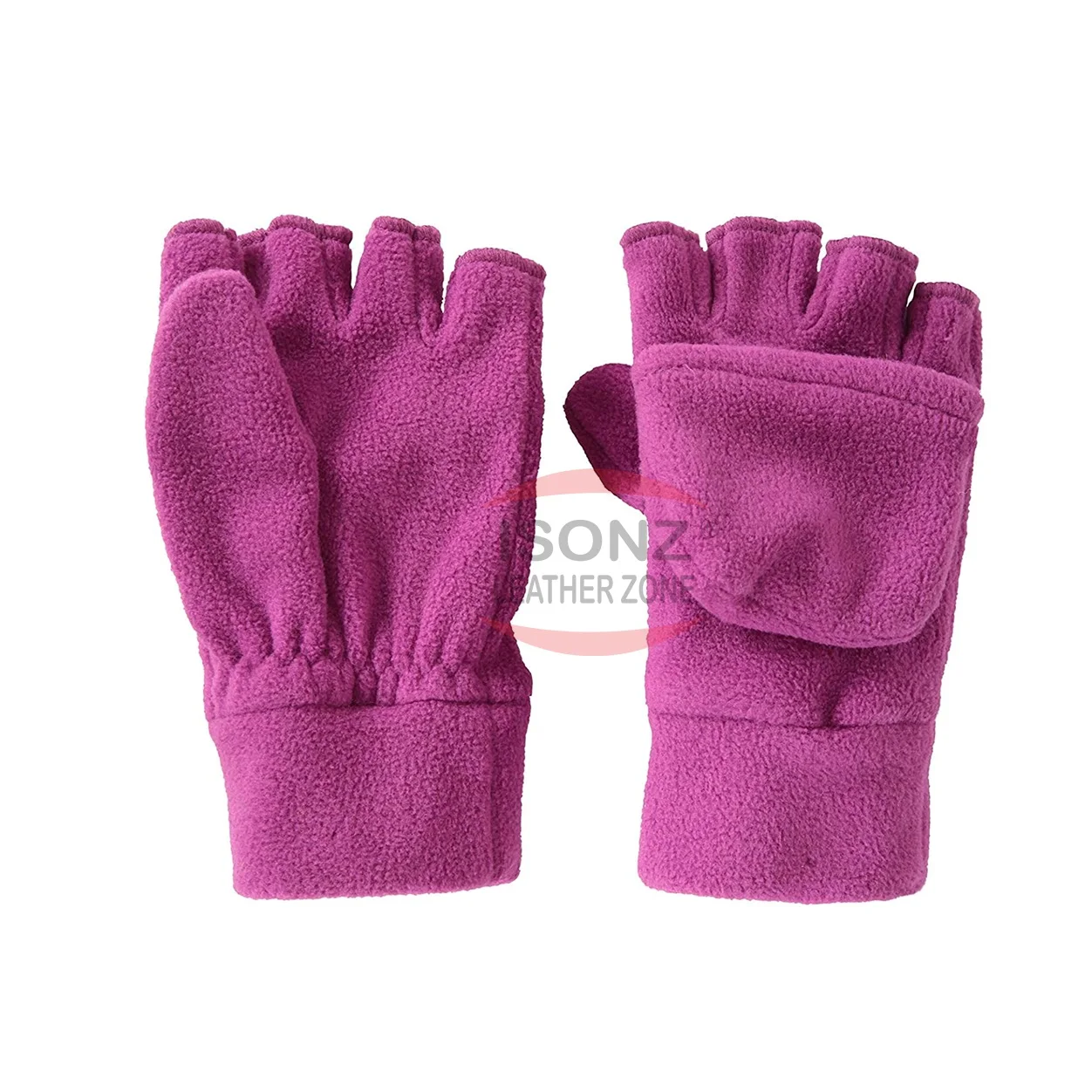Winter Men Half Finger Warm Knitting Mittens Daily Use Gloves