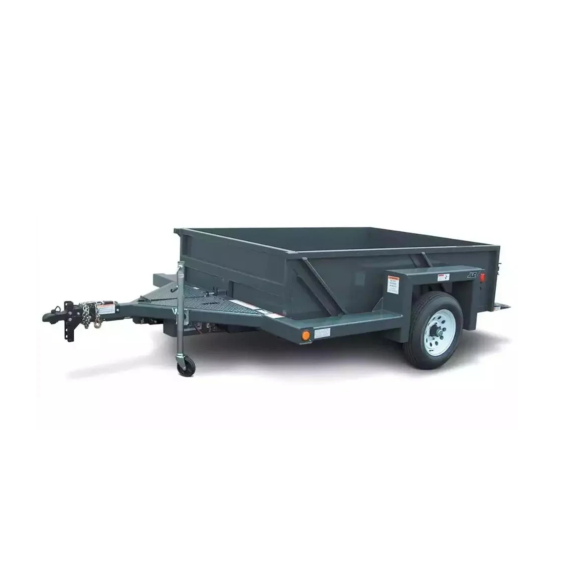 Dump  machinery Small Dump  tractor mounted self dumping trailer 3ton dump trailer for sale