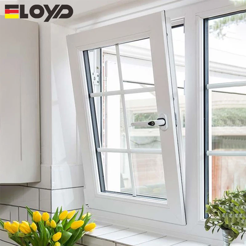 Energy Hurricane impact soundproof tilt and turn window insulation tempered glass aluminum casement windows