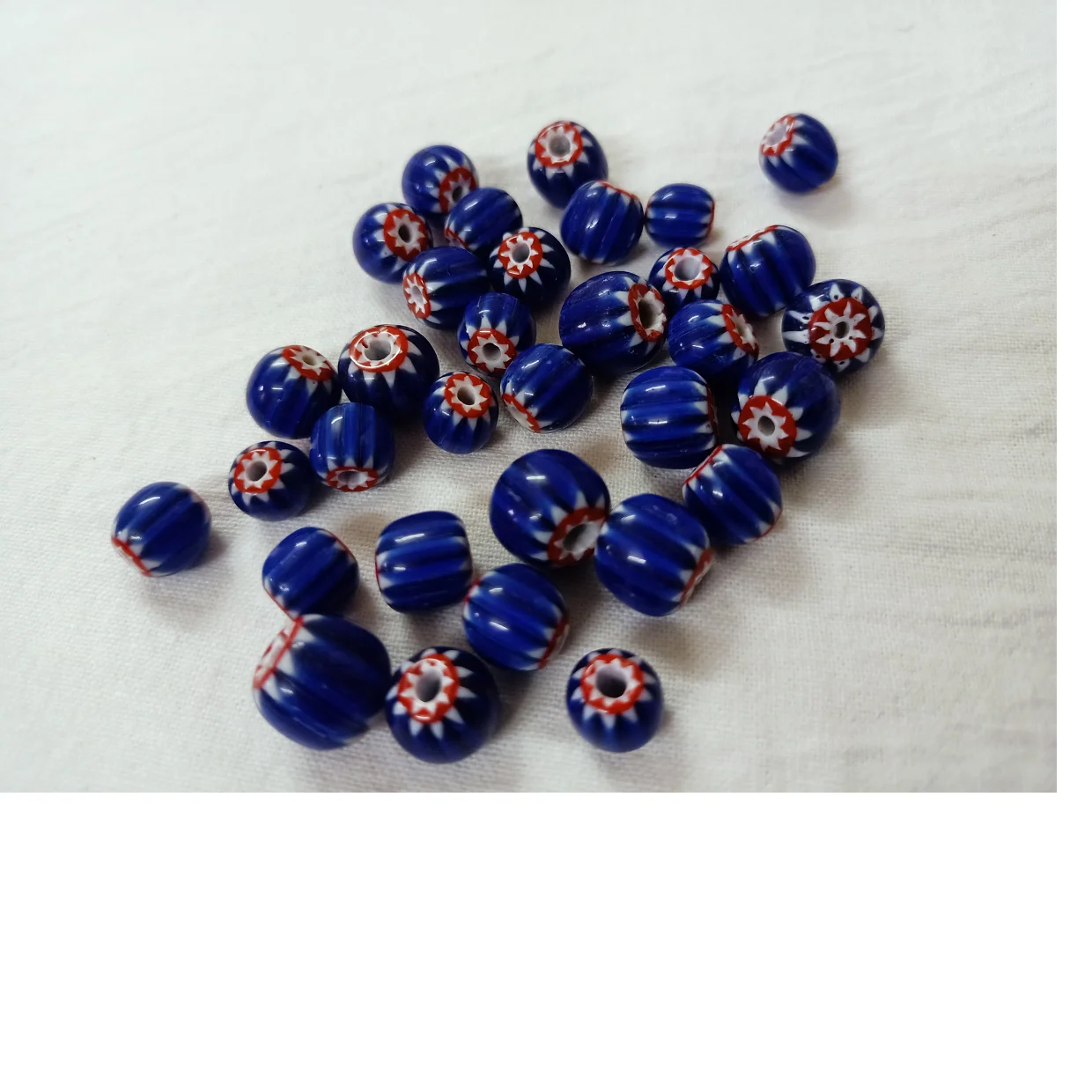 custom made shiny chevron glass beads in size 7 mm onwards ideal for jewelry designers and bead stores
