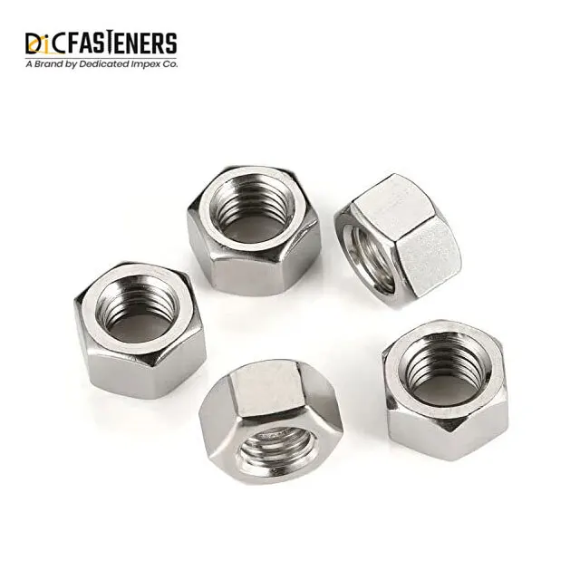 High-Quality DIN 934 Stainless Steel Hex Nuts with Metric Sizes