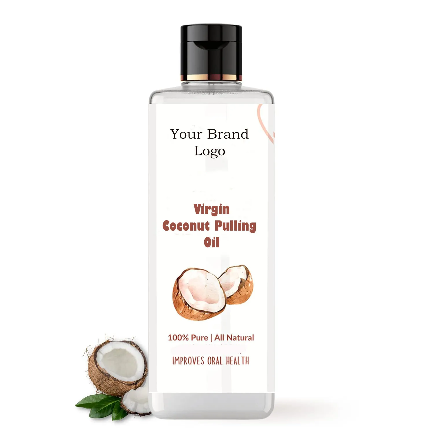 New Arrival Coconut Pulling Oil for Oral Care Natural Alcohol Free Mouthwash Private Label Oil for Healthier Teeth & Gums Bulk