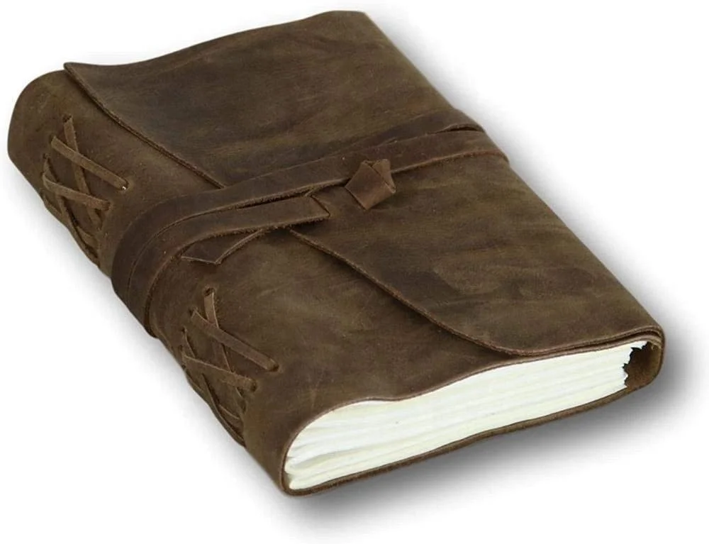 handmade leather journals Genuine vintage Leather cover Journal Handmade Diary Sketchbook Notebook or travel note book  for gif