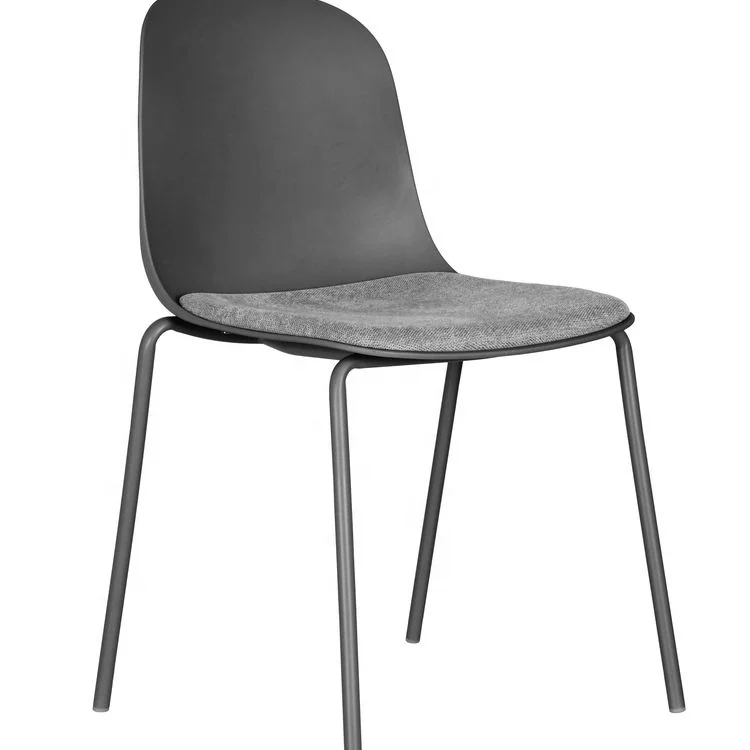 Современный столовая для гостиной с металлическими ножками-штабелируемые пластиковые дизайнерские пластиковые столовая