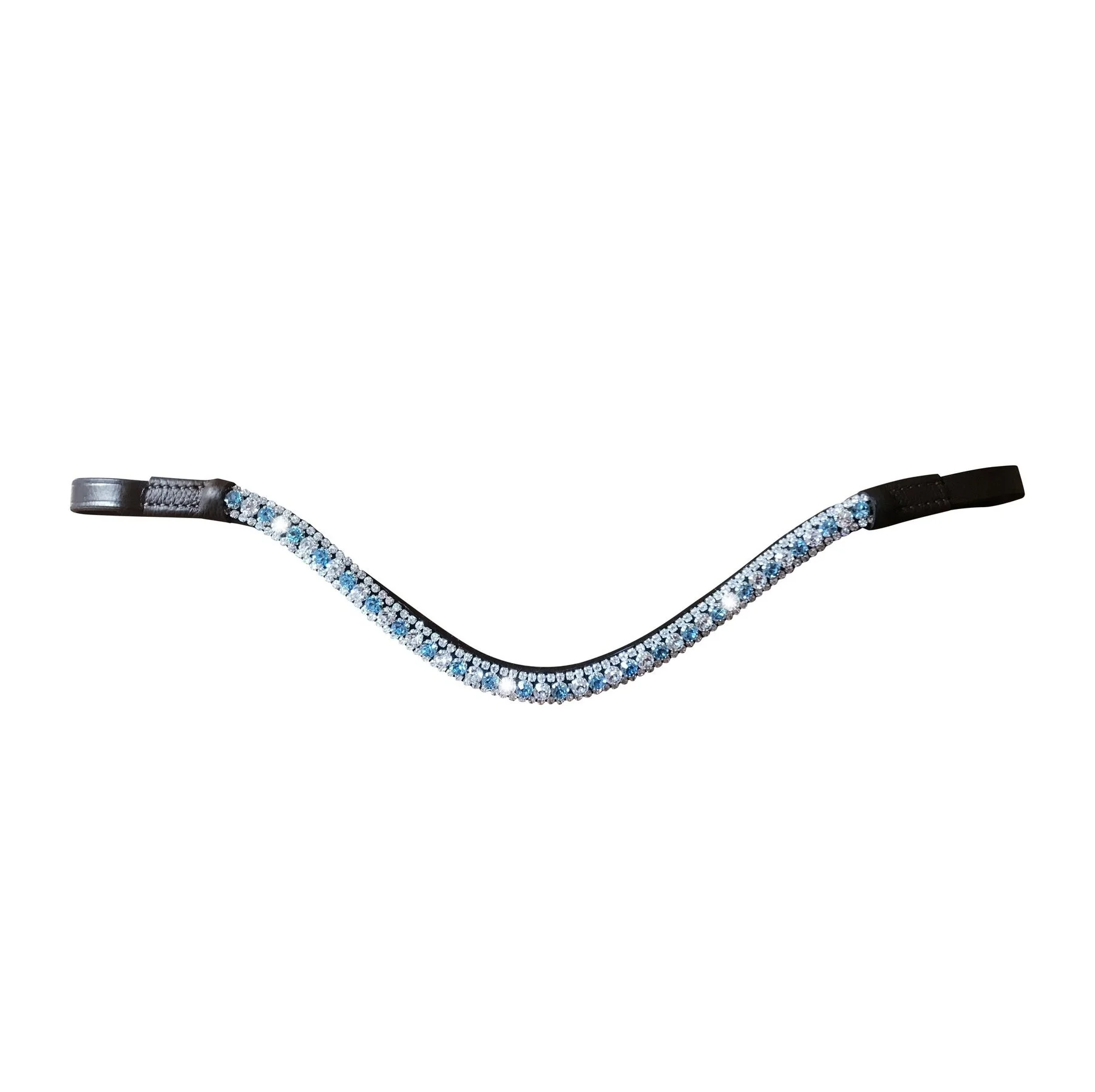 Bulk Buy Round U Shaped Horse Browbands \ Horse Crystal Browbands