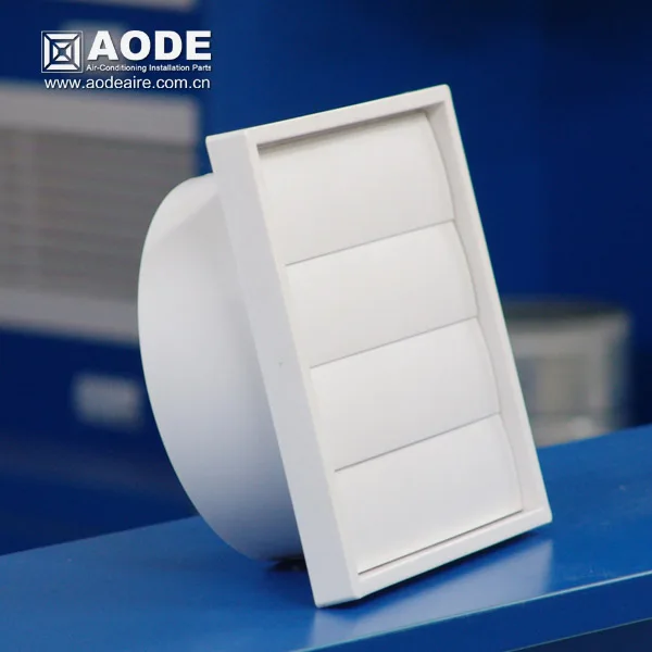 HVAC plastic Gravity Louvre Grille with insect net