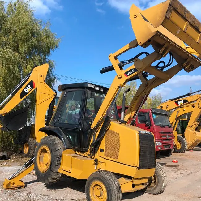 Second hand CAT 420F 90% new nice quality Used backhoe loader excavator 416e 420 cheap in Shanghai
