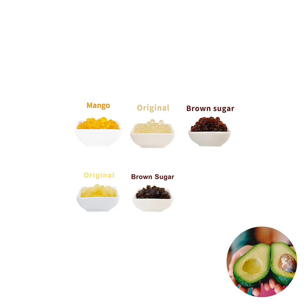 Hot sales konjac boba parels featuring Sweet tasting suitable for  Raspberry Boba Milk Tea  costco popping boba