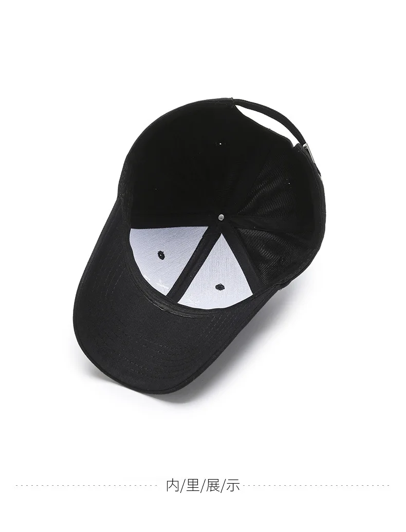 High Quality Smile Face Embroidery Baseball Hat Black Cotton Adjustable Snapback Funny Hip Hop Autumn Hats for Mens