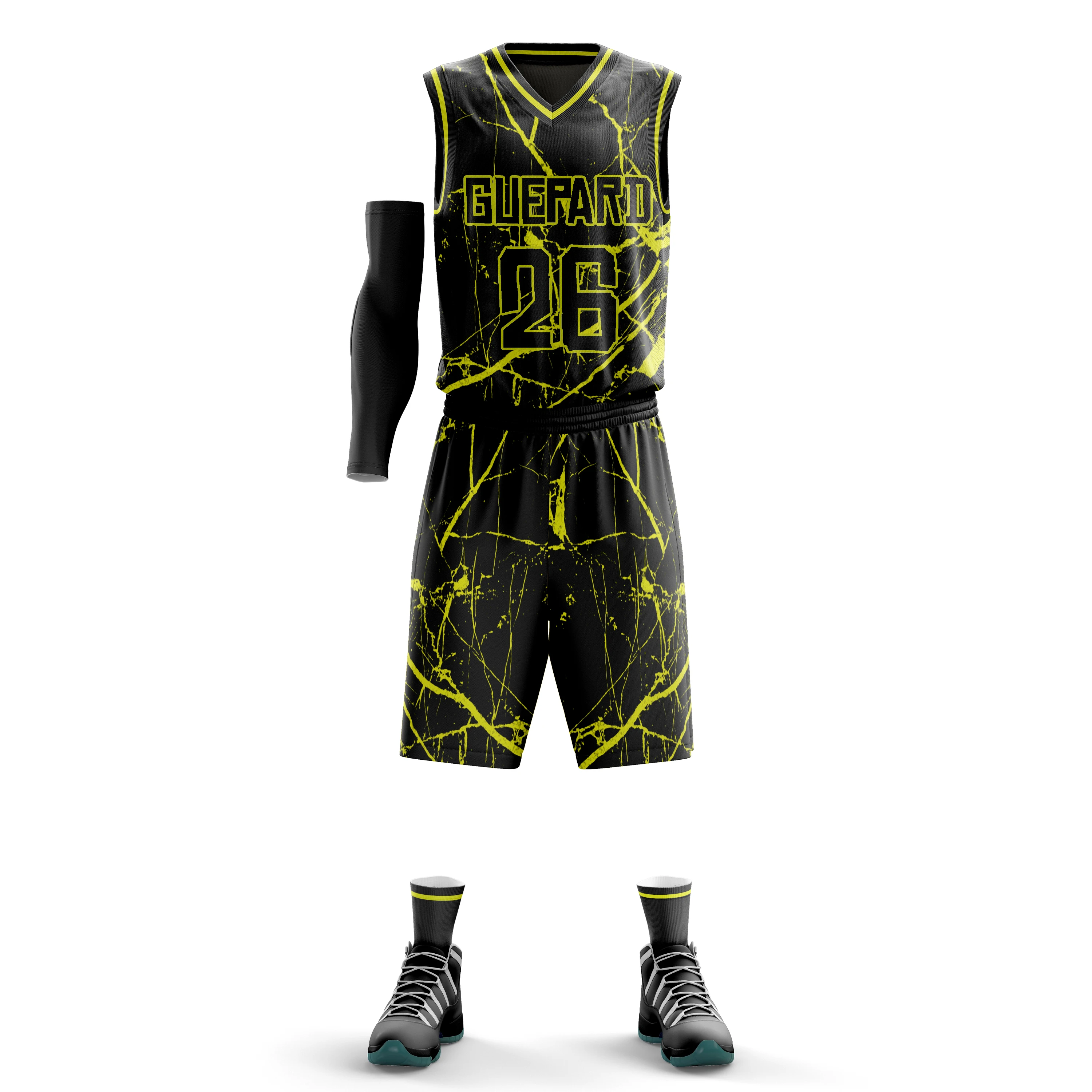 Custom Name Number Kids & Adult College Basketball Jerseys USA Reversible basketball jersey basketball Uniforms Set