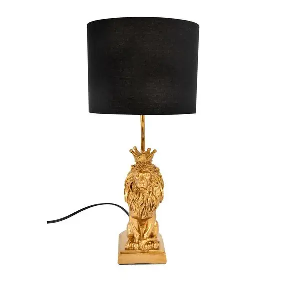 Loin Shape Casting Creative Table Reading Lamps Modern Hotel Table Light for Reading Room Bedside Living Room Desk Lamp In Gold