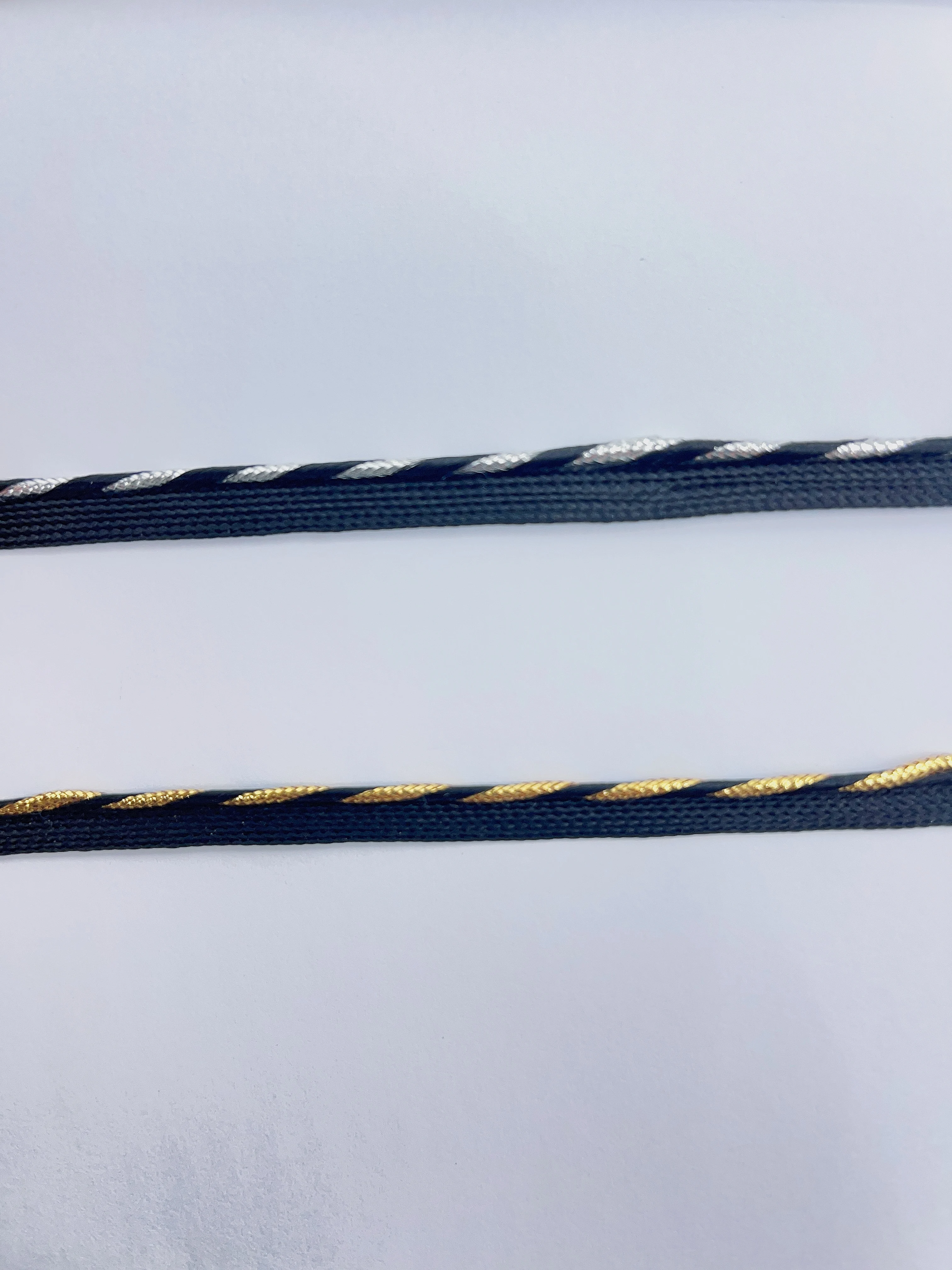 Wholesale Durable 10mm PP Gold Black Lurex Piping Cord for Bedding