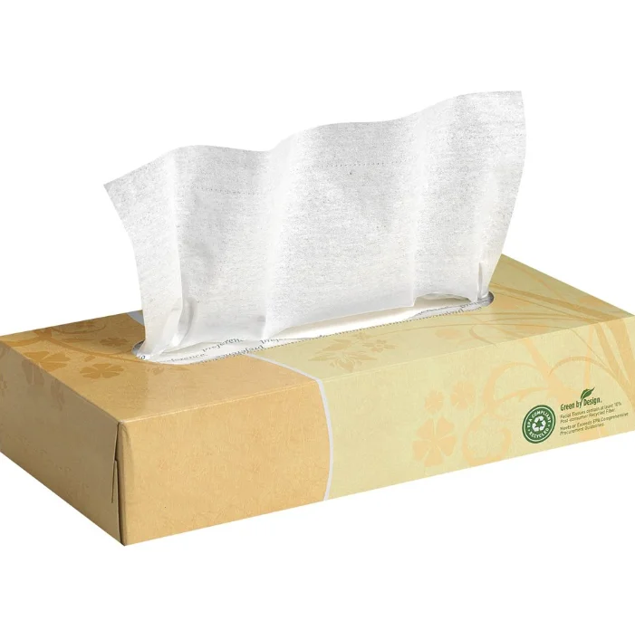 OEM оптовая торговля низкий прайс натуральной древсной массы 2 слоя для производства салфеток лица дизайн упаковочной коробки упаковки лицевая