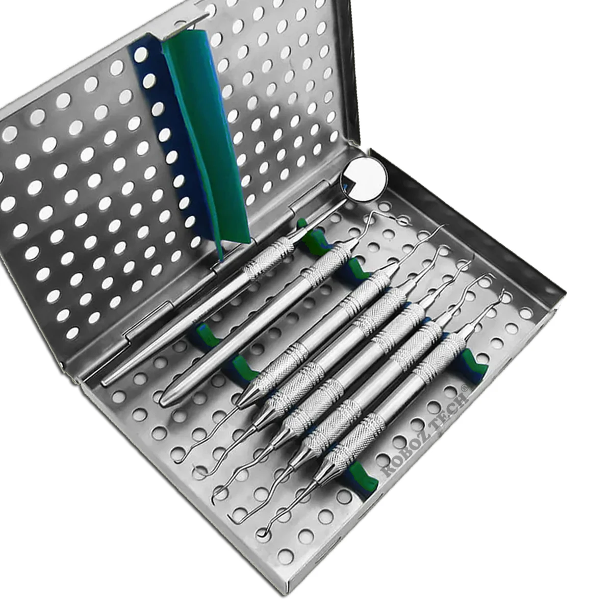 high quality Dental Prophy Hygiene Instrument Set 7 pcs Premium Instruments Kit CE ISO 9001 RTSIC