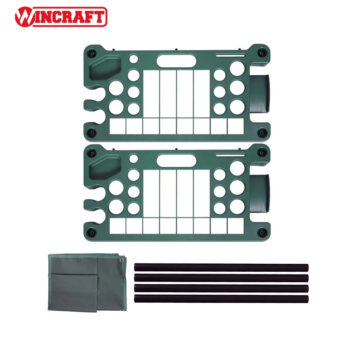 Garden Tool Storage Holder Organiser Rack Lightweight Portable and Easy Assembly  with Tool Pockets Garden Tool Rack