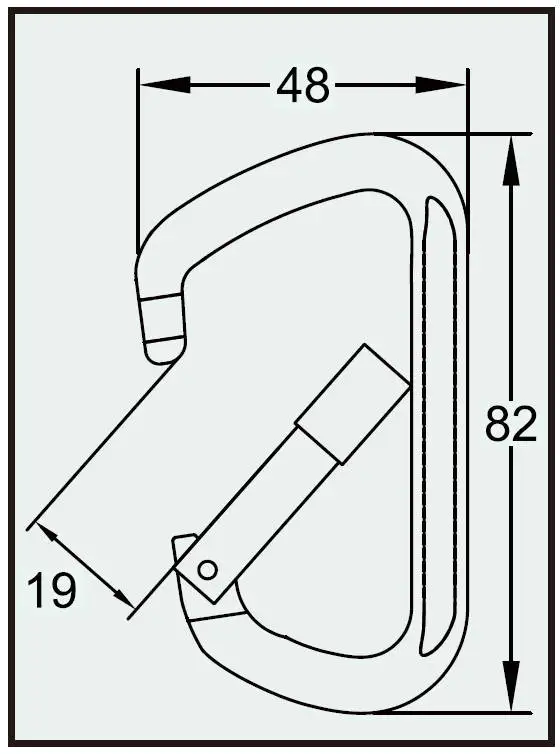 Aluminum Quick Connector Carabiner Hook with Quick Lock