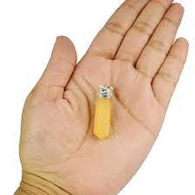 Natural Yellow Aventurine Pencil Pendants Wholesale Pencil Pendants Crystals Pendants Buy From Navazish Agate Export