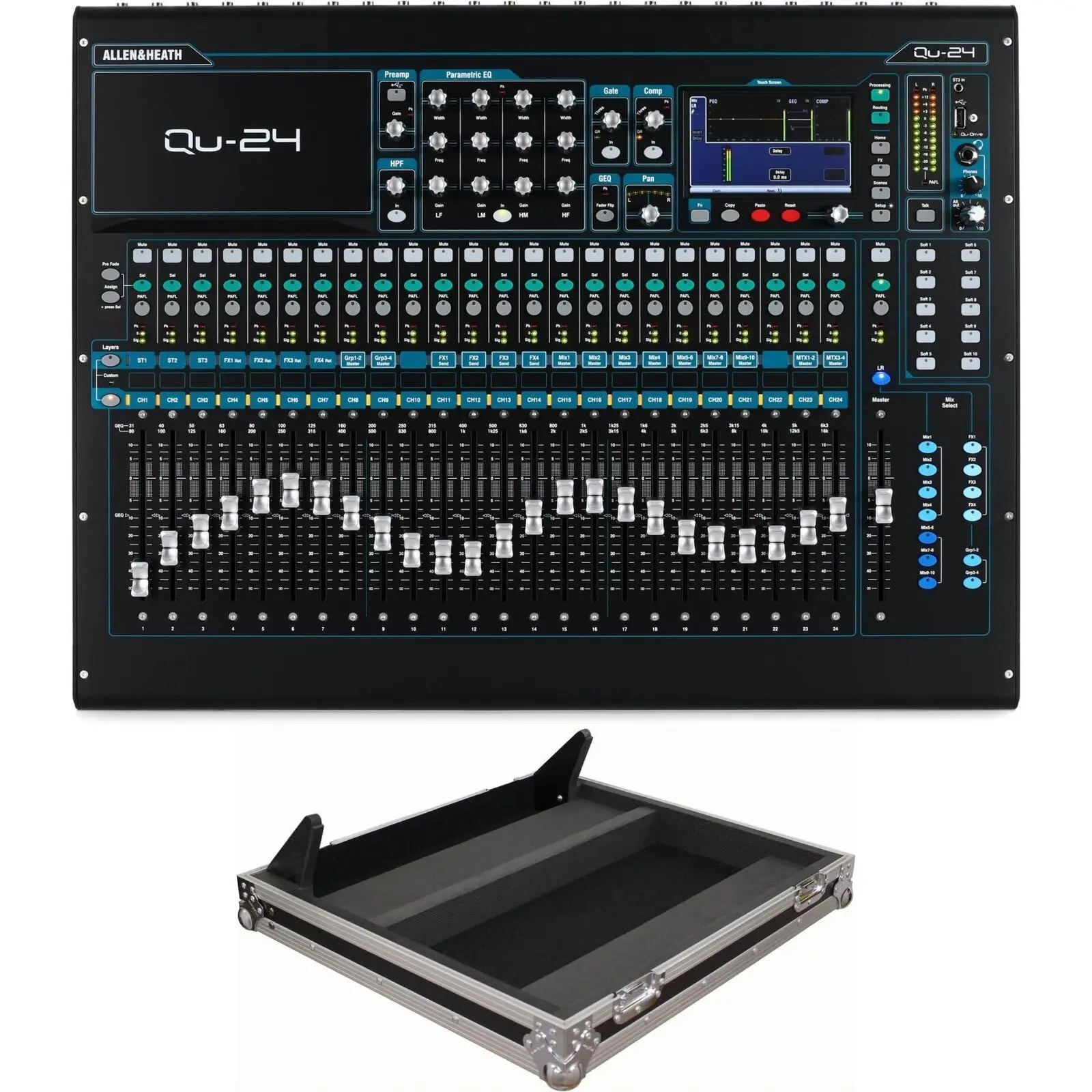 Wholesale brand new Authentic Allens & Heath Qu-24 24-channel Digital Mixer - Chrome Edition