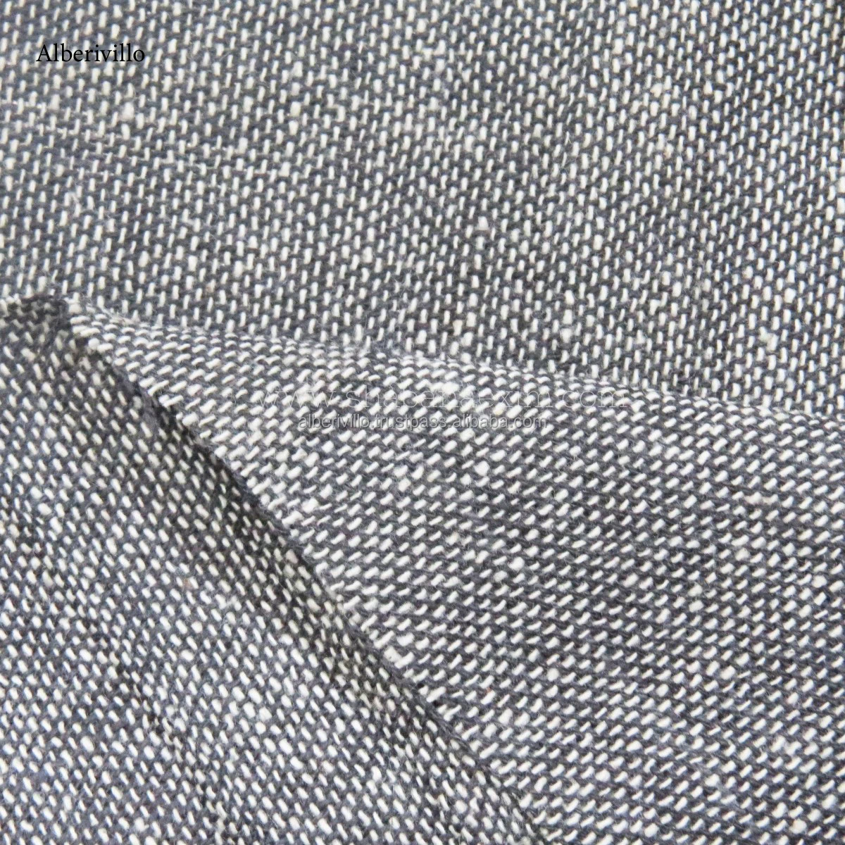 Eco-Friendly Chambray Cotton Woven Fabric Plain Handloom Indian Style for Jeans Shirt Home Textile Pillow Cover