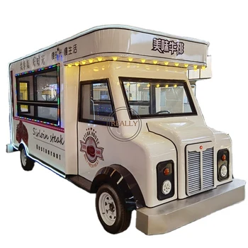 Multifunction Fiberglass Fast food Trailers Fully Equipped Concession mobile food truck For Sale With Full Kitchen