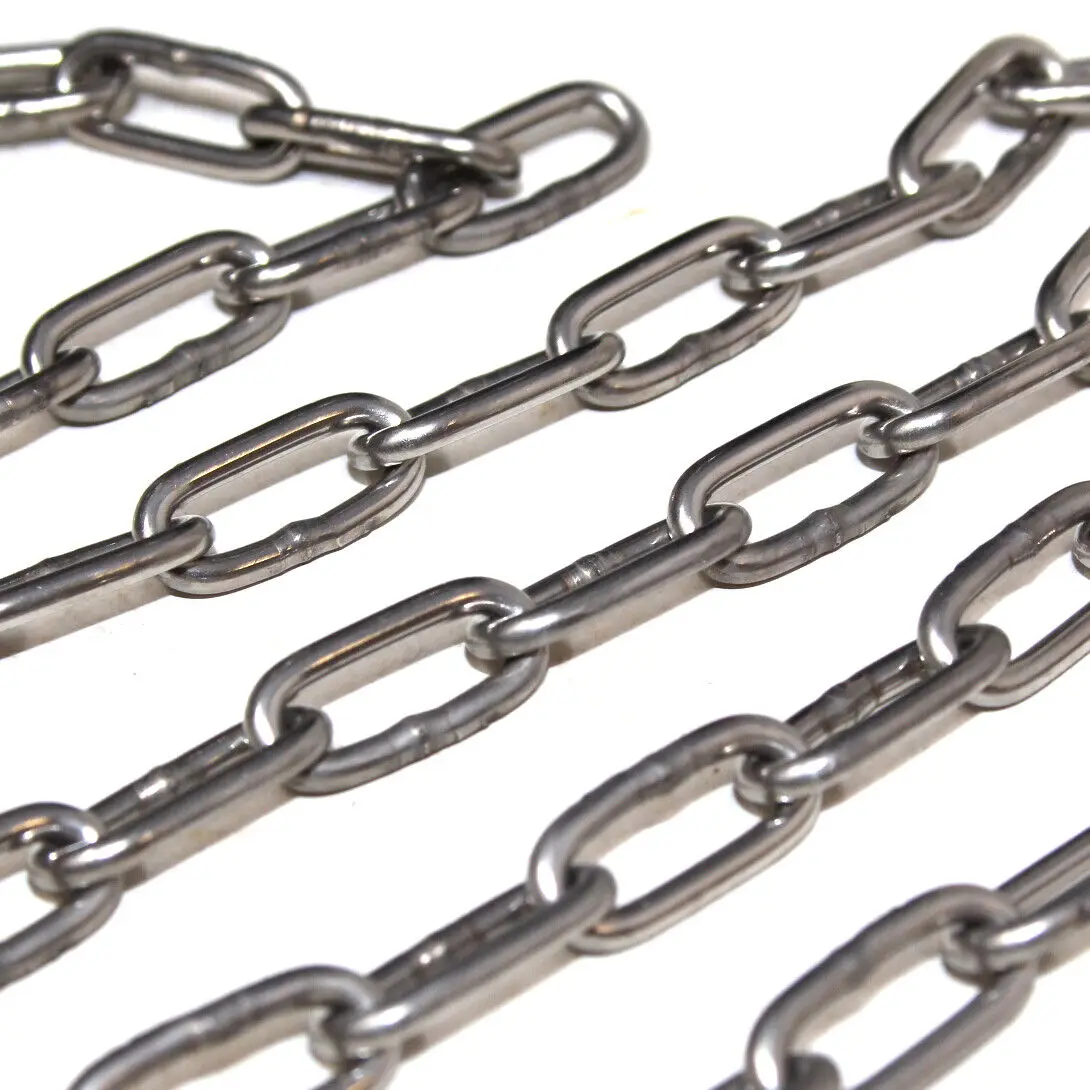High Strength Stainless Steel Heavy Duty Metal Chain for Industrial & Outdoor Use Corrosion Resistant & Durable